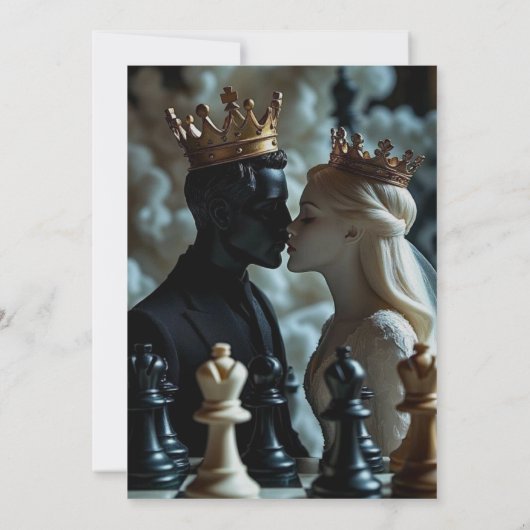 Faire invitation de mariage royal (Dos)