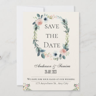 Faire invitation de mariage rustique élégant