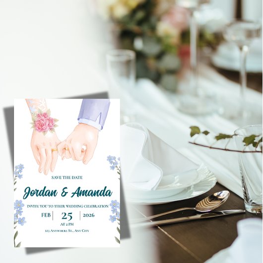 Faire invitation de mariage "Save the Date"