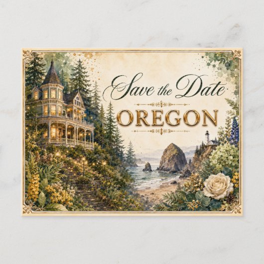 Faire invitation de mariage Save the Date de l'Ore (Devant)