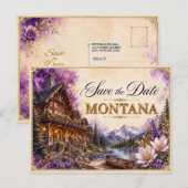 Faire invitation de mariage "Save the Date" pour M (Devant / Derrière)