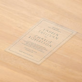Faire Invitation de Mariage Serif Noir (Poser)