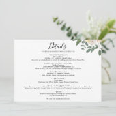 Faire invitation de mariage simple au dos de feuil (Debout devant)