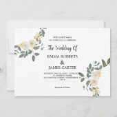 Faire invitation de mariage simple au dos de feuil (Dos)