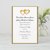 Faire invitation de mariage simple blanc (Debout devant)