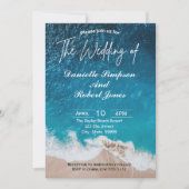 Faire invitation de mariage sur la plage (Devant)