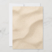 Faire invitation de mariage sur la plage (Dos)