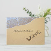 Faire invitation de mariage sur la plage (Debout devant)