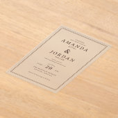 Faire invitation de mariage typographique beige (Poser)