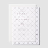 Faire invitation de mariage typographique bordeaux (Décalage (Invitation))