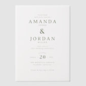 Faire invitation de mariage vert muet (Recto)