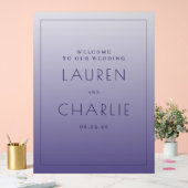 Faire invitation de mariage violet (Mariage)