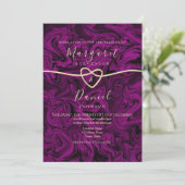 Faire Invitation de Mariage Violet (Debout devant)