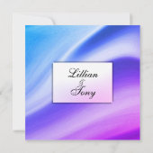 Faire invitation de mariage violet Mist (Dos)