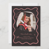 Faire invitation de remise de diplôme avec une bor (Dos)