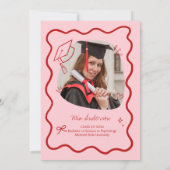 Faire invitation de remise de diplôme avec une bor (Dos)