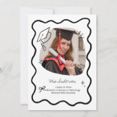 Faire invitation de remise de diplôme avec une bor (Dos)