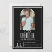 Faire invitation de remise de diplômes avec arche (Devant)