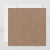 Faire invitation kraft carrée rustique pour annonc (Dos)