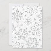 Faire invitation pour Baby Shower flocon de neige (Dos)