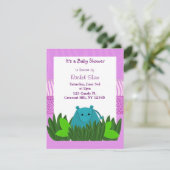 Faire invitation pour une baby shower sur le thème (Debout devant)