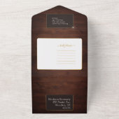 Faire Invitation Tout En Un Bois Rustique (Dehors)