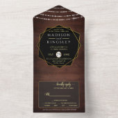 Faire Invitation Tout En Un Bois Rustique (À l'intérieur)