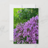Faire invitations de mariage aux fleurs de lilas v (Dos)