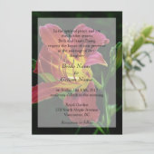 Faire invitations de mariage avec fleurs de lys (Debout devant)