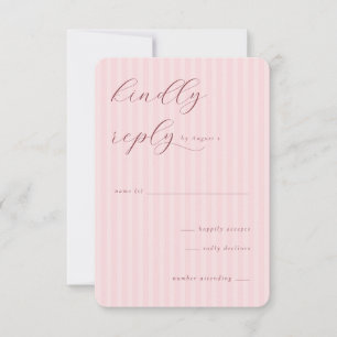 Faire Invitations Minimalistes Rose