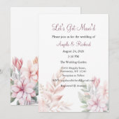 Faire la fête à Maui Invitation de mariage, enterr (Devant / Derrière)