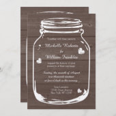 Faire la fête bocaux de mason invitations de maria (Devant / Derrière)