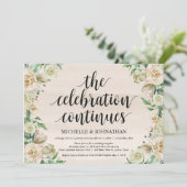 Faire la fête, invitation à la réception de mariag (Debout devant)