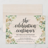 Faire la fête, invitation à la réception de mariag (Devant / Derrière)