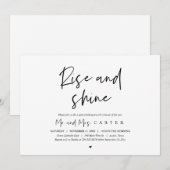 Faire la grasse matinée, Invitation de célébration (Devant / Derrière)