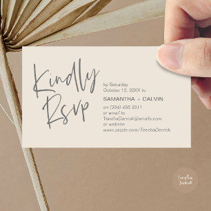 Faire le plaisir de répondre Invitation de mariage