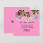 Faire les invitations de mariage avec des fleurs d (Devant / Derrière)