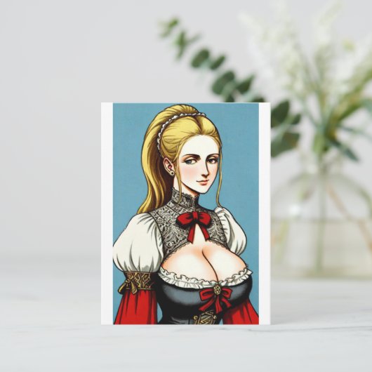 Faire Maiden 11 Briefkaart (Staand voorkant)