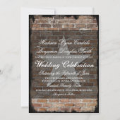 Faire Mariage Campagnard Invitations de Mariage en (Dos)