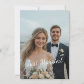 Faire Mariage Élégant Faire-Part de Mariage Photo (Devant)