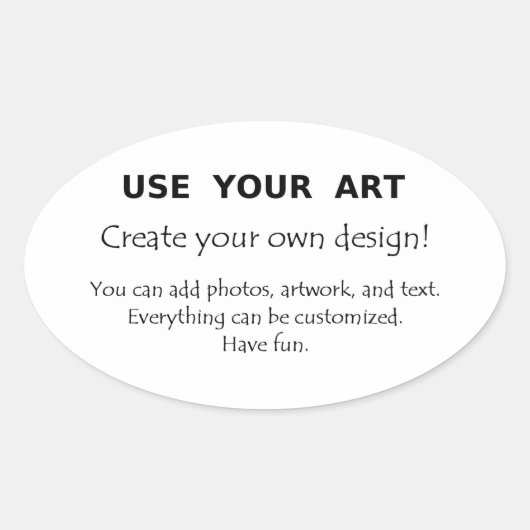 Faire mes propres autocollants ovales avec logo de (Devant)