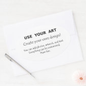 Faire mes propres autocollants ovales avec logo de (Enveloppe)