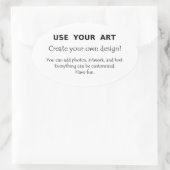 Faire mes propres autocollants ovales avec logo de (Sac)