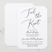 Faire-Node Invitation de Réception de Mariage (Devant / Derrière)