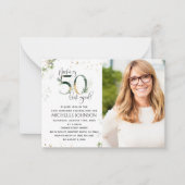 Faire paraître 50 bonne invitation photo botanique (Devant)