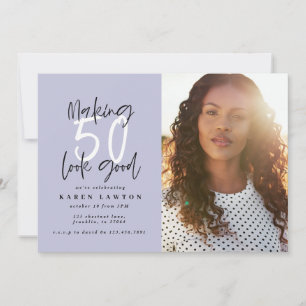 Faire paraître 50 une bonne invitation d'anniversa