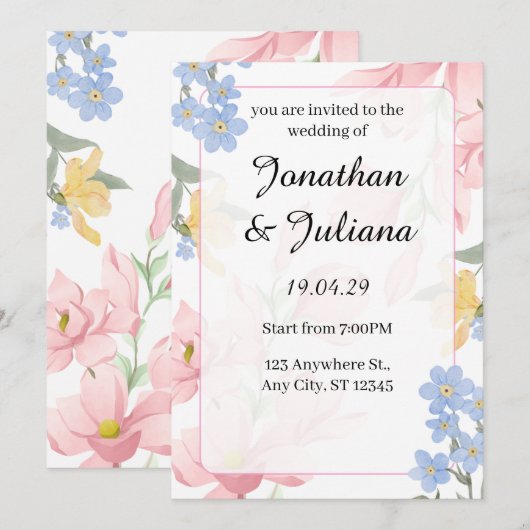 faire-part (Devant / Derrière)