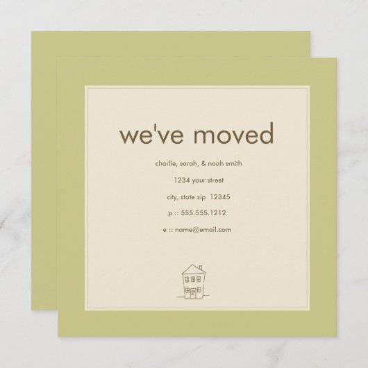 faire-part (Devant / Derrière)