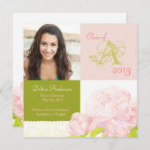 Faire-part 2013 de monogramme d'obtention du (Devant / Derrière)