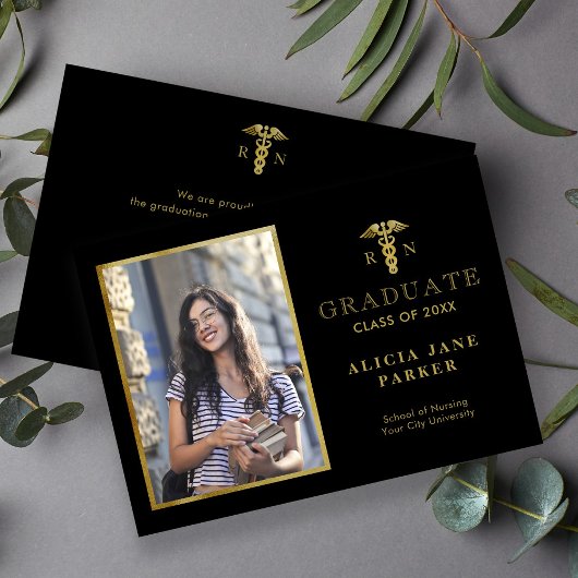 Faire-part 2025 Diplôme de l'école de soins infirmiers or pho